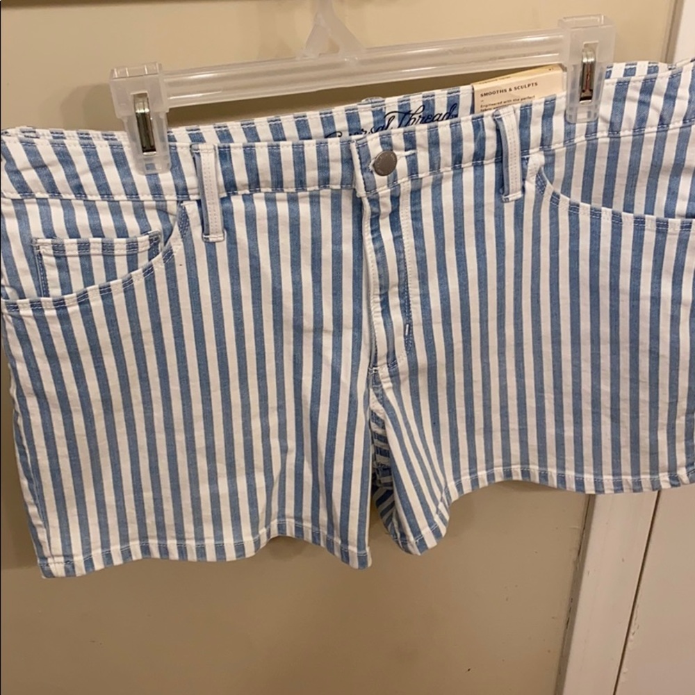 striped shorts